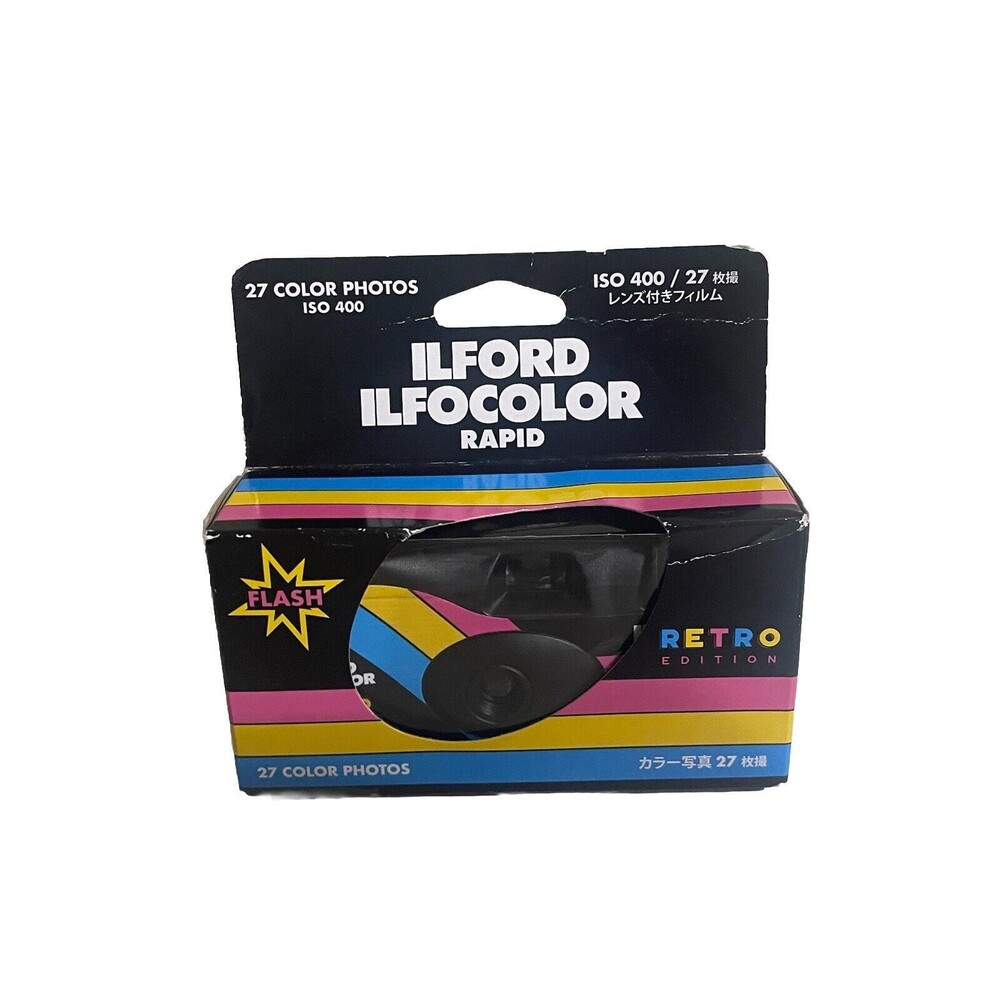 Ilford Ilfocolor Rapid Retro Single Use Camera  New